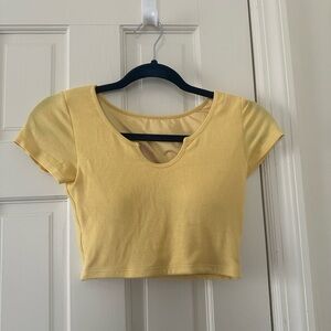 Multicolored Fitted Cap Sleeve Crop Top